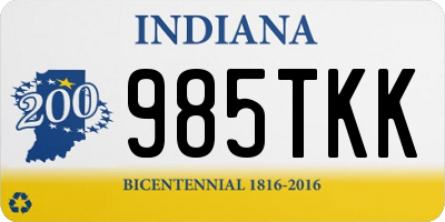 IN license plate 985TKK