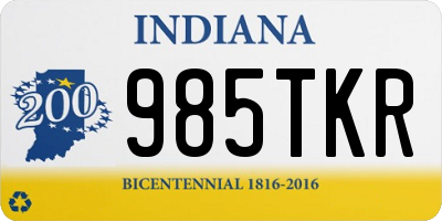 IN license plate 985TKR