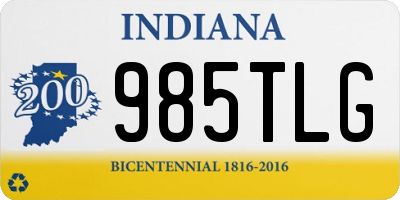 IN license plate 985TLG