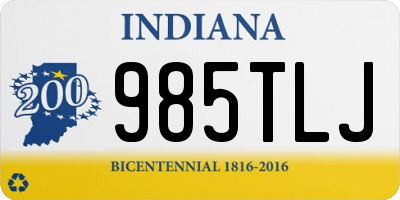 IN license plate 985TLJ