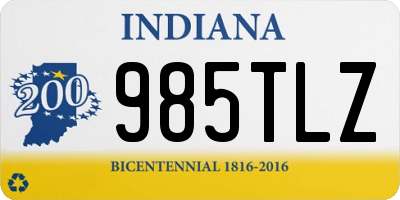 IN license plate 985TLZ