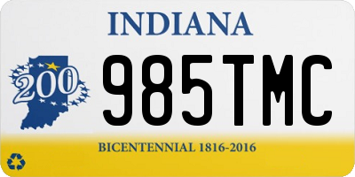 IN license plate 985TMC