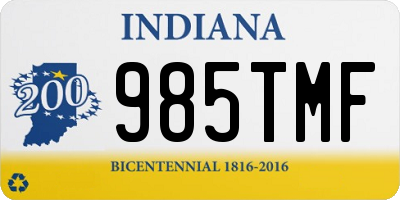 IN license plate 985TMF