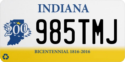 IN license plate 985TMJ