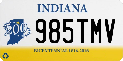 IN license plate 985TMV