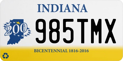 IN license plate 985TMX