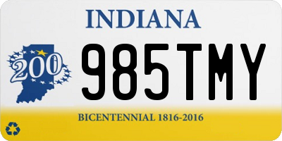 IN license plate 985TMY