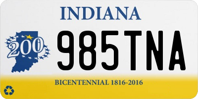 IN license plate 985TNA