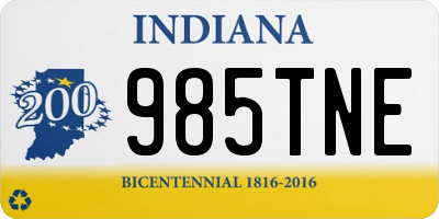 IN license plate 985TNE