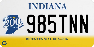 IN license plate 985TNN