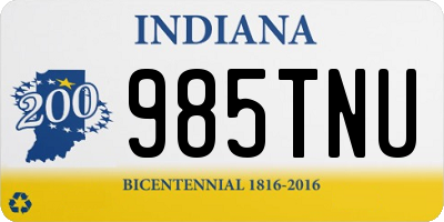 IN license plate 985TNU