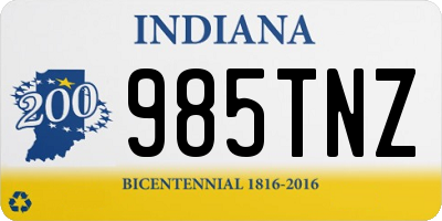 IN license plate 985TNZ