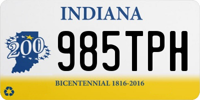 IN license plate 985TPH