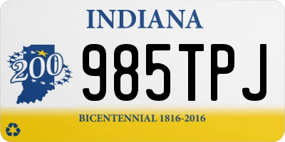 IN license plate 985TPJ