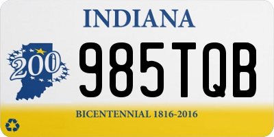 IN license plate 985TQB