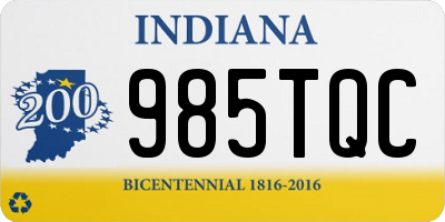 IN license plate 985TQC