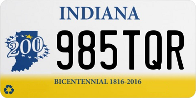 IN license plate 985TQR