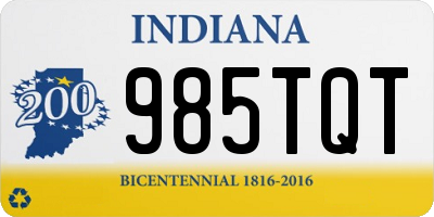 IN license plate 985TQT