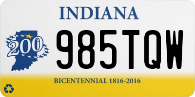 IN license plate 985TQW