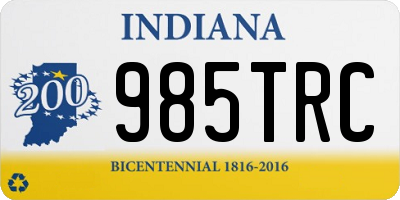 IN license plate 985TRC