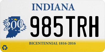 IN license plate 985TRH