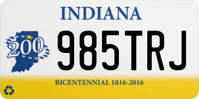 IN license plate 985TRJ