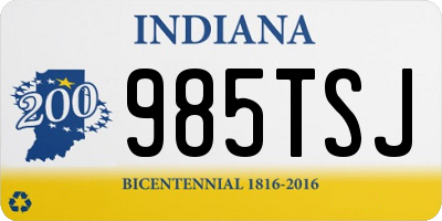 IN license plate 985TSJ