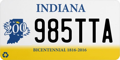 IN license plate 985TTA