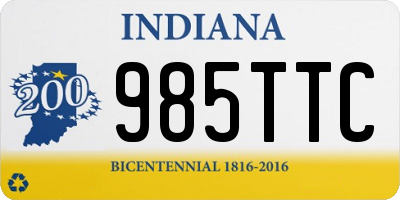 IN license plate 985TTC