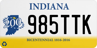 IN license plate 985TTK