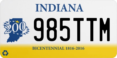 IN license plate 985TTM