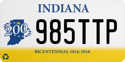 IN license plate 985TTP