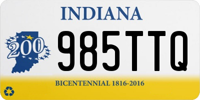 IN license plate 985TTQ