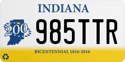 IN license plate 985TTR