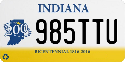IN license plate 985TTU