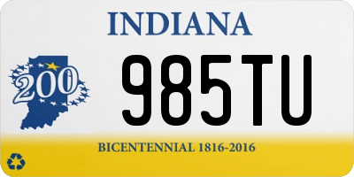IN license plate 985TU
