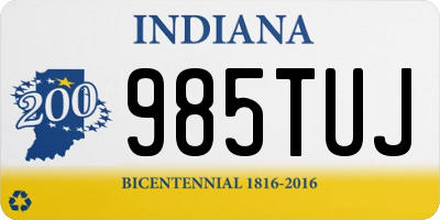 IN license plate 985TUJ