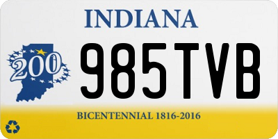 IN license plate 985TVB