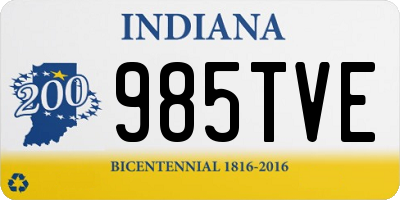 IN license plate 985TVE