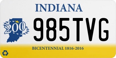 IN license plate 985TVG