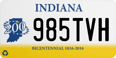 IN license plate 985TVH