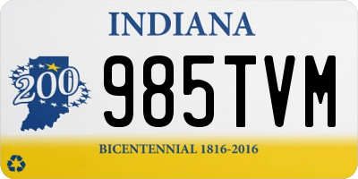 IN license plate 985TVM