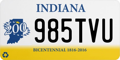 IN license plate 985TVU