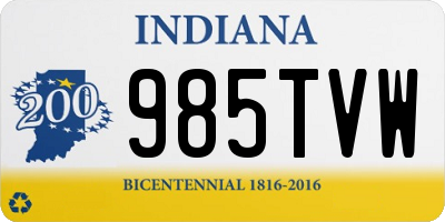 IN license plate 985TVW