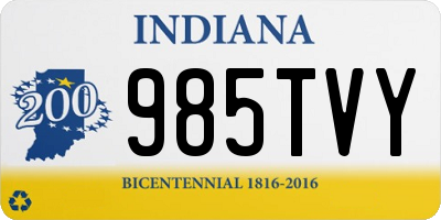 IN license plate 985TVY