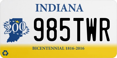 IN license plate 985TWR