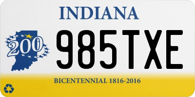 IN license plate 985TXE