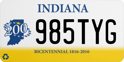 IN license plate 985TYG