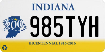 IN license plate 985TYH