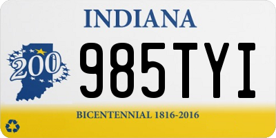 IN license plate 985TYI